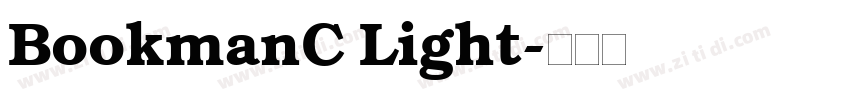 BookmanC Light字体转换